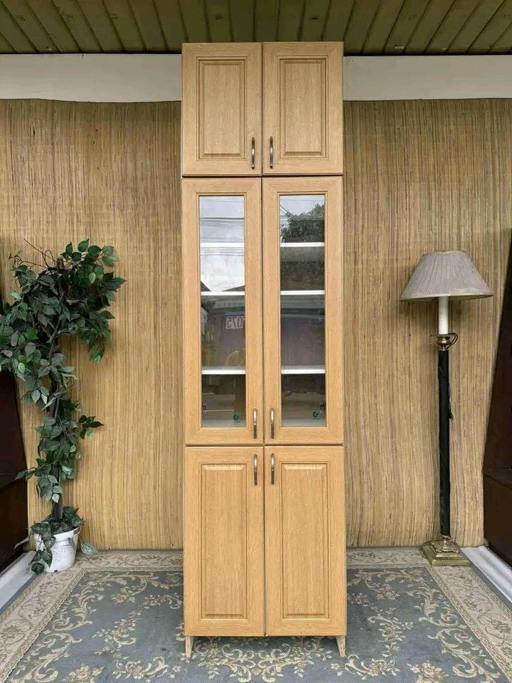 2-Way Kitchen Cabinet Slim & Tall Price: 7,500 L24 x W16.5 x H90.5 In good condition Code JMD35-T063 (Category: Other Home Furniture) located in Quezon City. Submitted by matetdevis13 (Listing ID 1400969680, Image 1). Description: 2-Way Kitchen Cabinet Slim & Tall Price: 7,500 L24 x W16.5 x H90.5 In good condition Code JMD35-T063.
