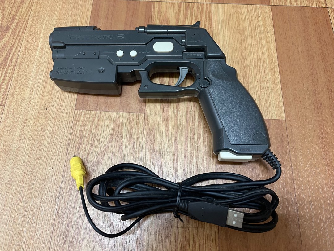 [偉仔的狗窩] 日製 PS2 主機專用 NAMCO NPC-106 GUN CON SYSTEM PRODUCT 2 光, 電玩遊戲相關 ...