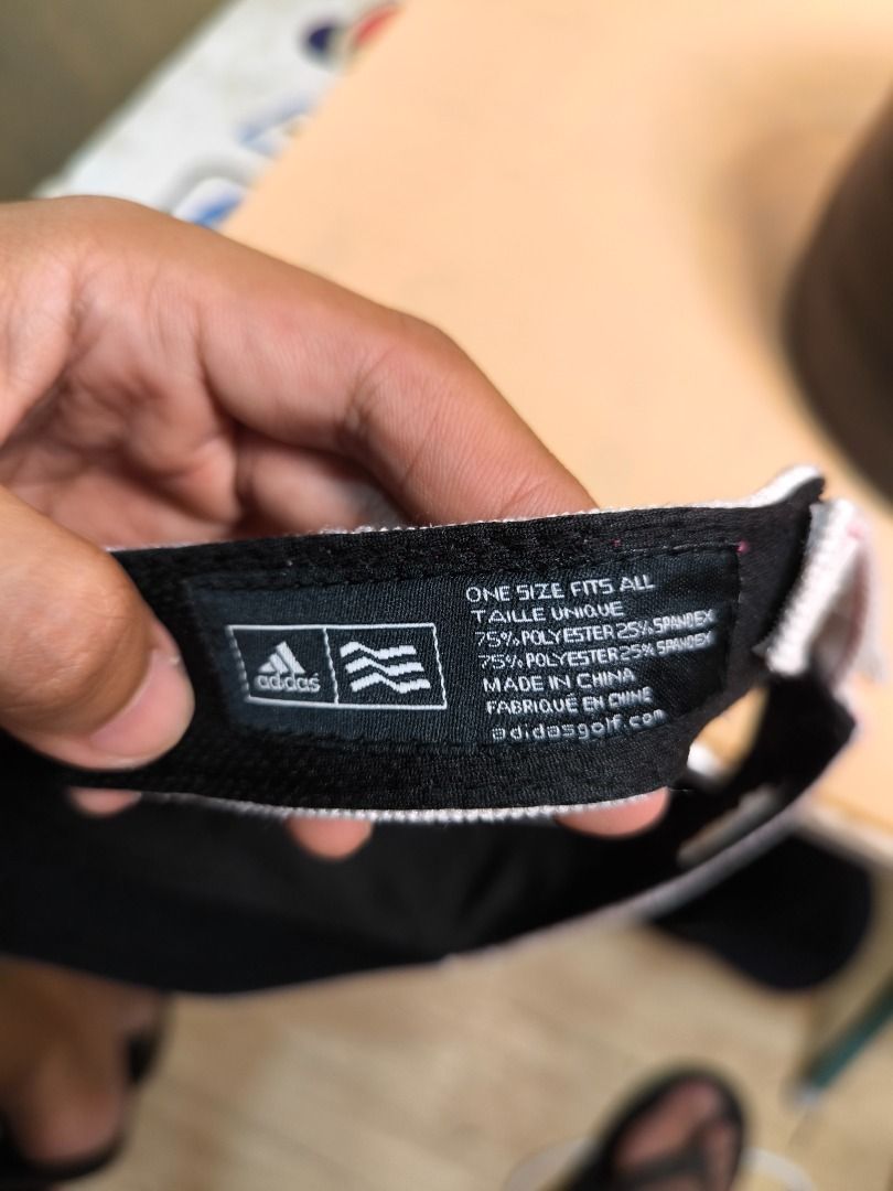 Adidas Visor Cap for Women (Category: Caps & Hats) located in Lucena. Submitted by jimaguila1827 (Listing ID 1400964059, Image 3). Description: Adidas Visor Cap for Women Strap Back Adjustable Complete Tags 9/10 Condition 250.