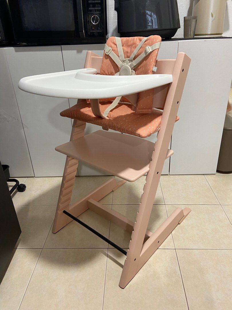 Authentic Stokke Tripp Trapp High Chair Serene Pink with