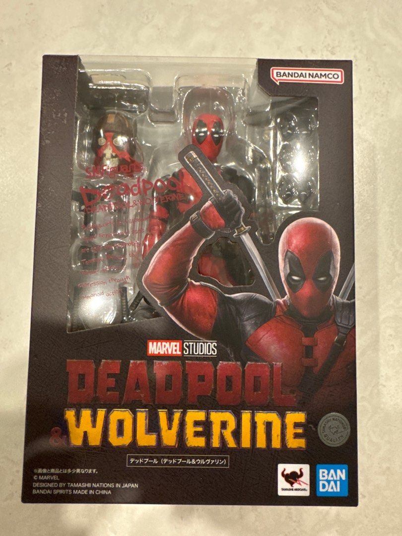 Bandai SH Figuarts Deadpool & Wolverine Action Figure (Category: Toy Figures) located in Singapore. Submitted by meemeelee (Listing ID 1400910816, Image 1). Description: - Includes multiple accessories Flexible deal location .