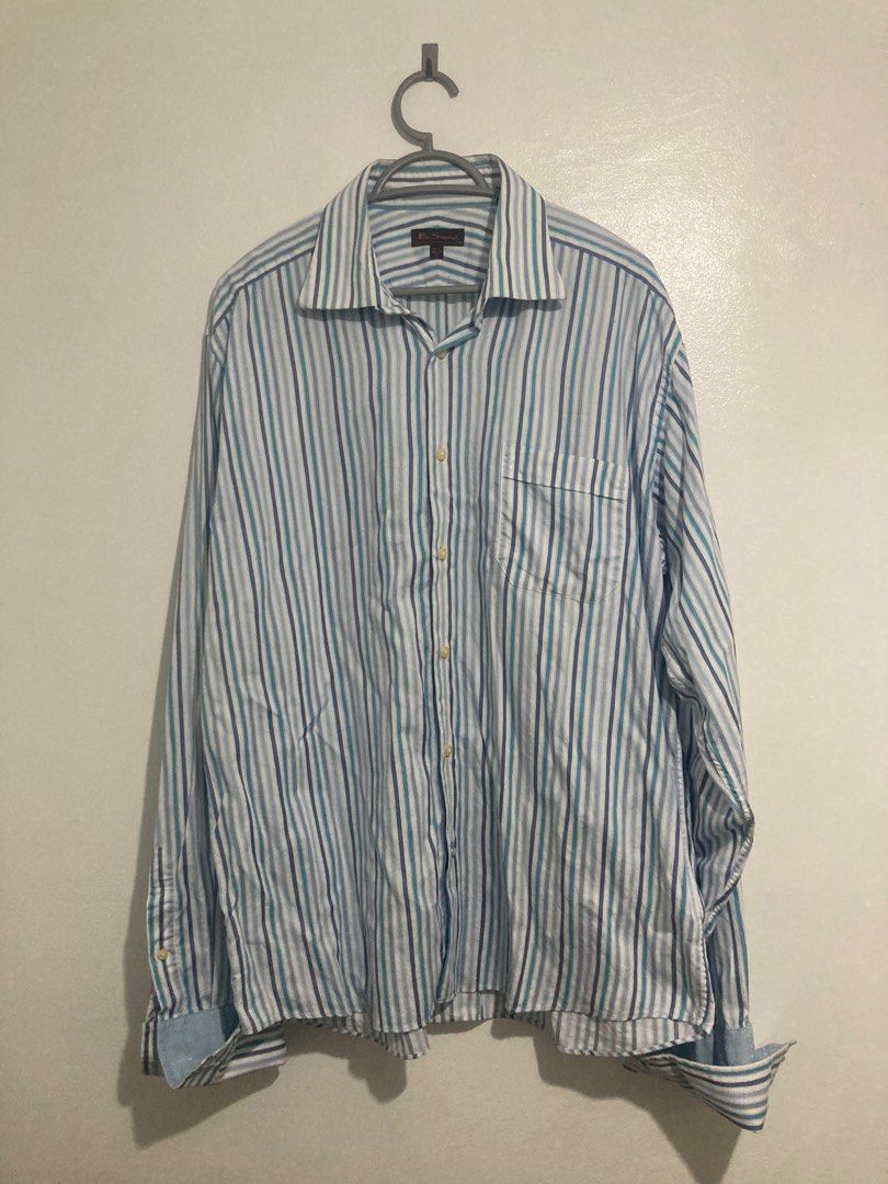 Ben Sherman long sleeves shirt (Category: Formal Shirts) located in Makati City. Submitted by Soul_Vendor_ph (Listing ID 1400783088, Image 1). Description: excellent with super light stain (see last photo) size large .