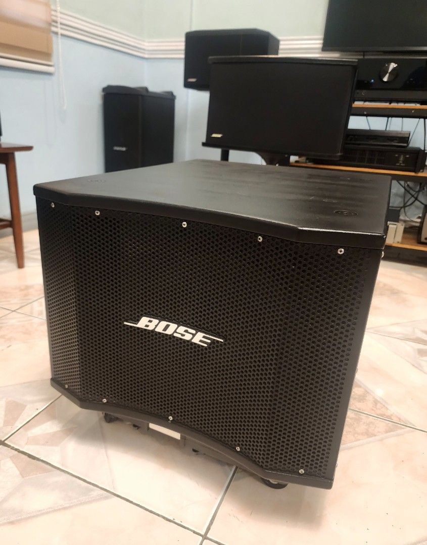 Bose Subwoofer ( Passive ) (Category: Soundbars, Speakers & Amplifiers) located in Quezon City. Submitted by ernie.trinidad (Listing ID 1400872328, Image 2). Description: - Black Bose subwoofer - Model MB-12 -400-800Watts - Passive Sub - Mesh front with Bose logo - Rectangular design with rounded edges - Delivers deep, rich bass - Perfect for home theater or music listening - 1pc only.
