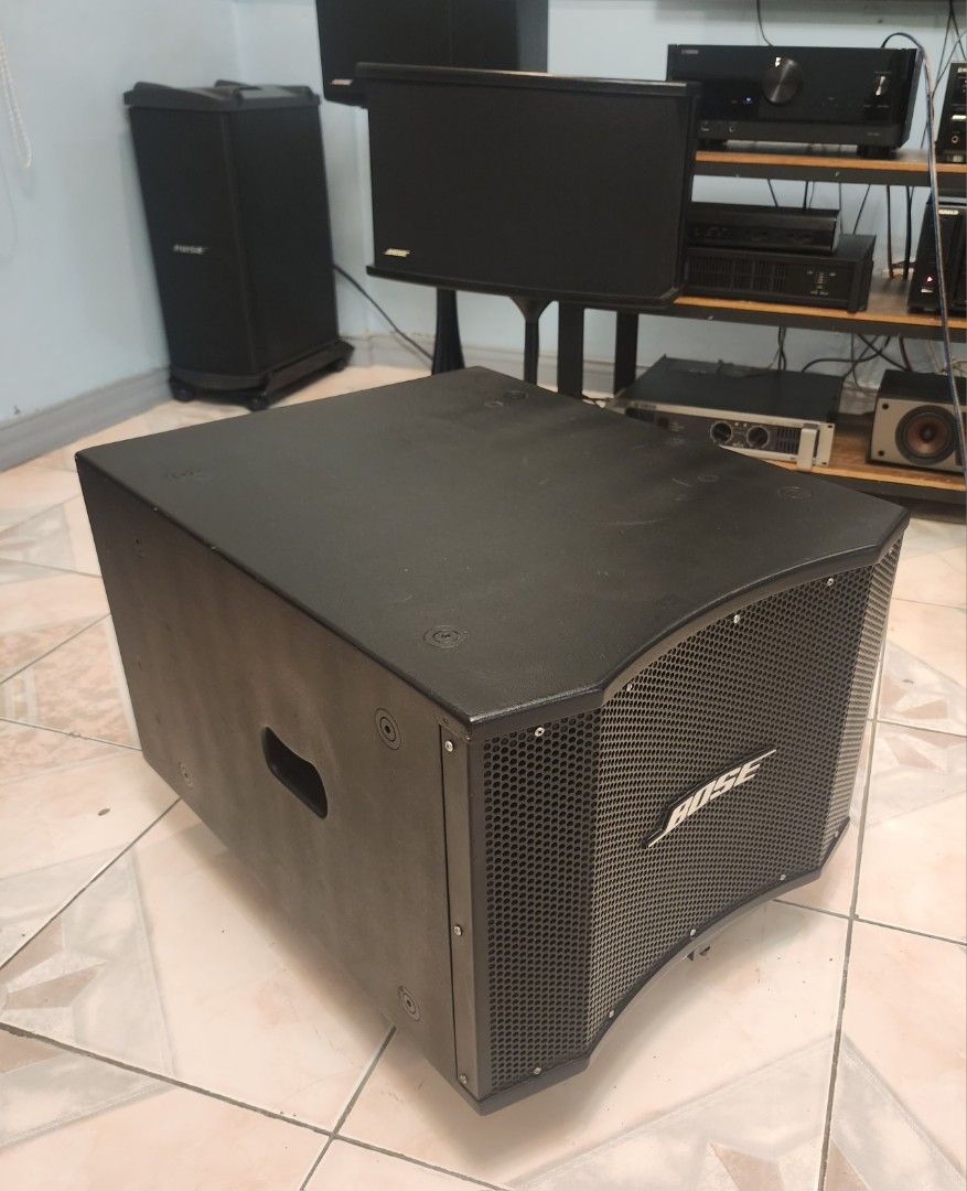 Bose Subwoofer ( Passive ) (Category: Soundbars, Speakers & Amplifiers) located in Quezon City. Submitted by ernie.trinidad (Listing ID 1400872328, Image 3). Description: - Black Bose subwoofer - Model MB-12 -400-800Watts - Passive Sub - Mesh front with Bose logo - Rectangular design with rounded edges - Delivers deep, rich bass - Perfect for home theater or music listening - 1pc only.