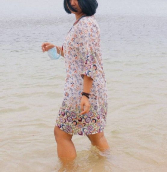 Challis Floral White Dress (Category: Dresses) located in Rizal. Submitted by rmrkshmc (Listing ID 1400875047, Image 1). Description: - Bohemian floral print dress - bust: 20" laid flat - length: 36" - Mid-lengrh sleeves - lightweight challis fabric - Detailed embroidered neckline with tassel - needs washing - Ideal for casual wear, beach outings, or relaxed days out - mop: gcash - loc: Mayamot, Antipolo .