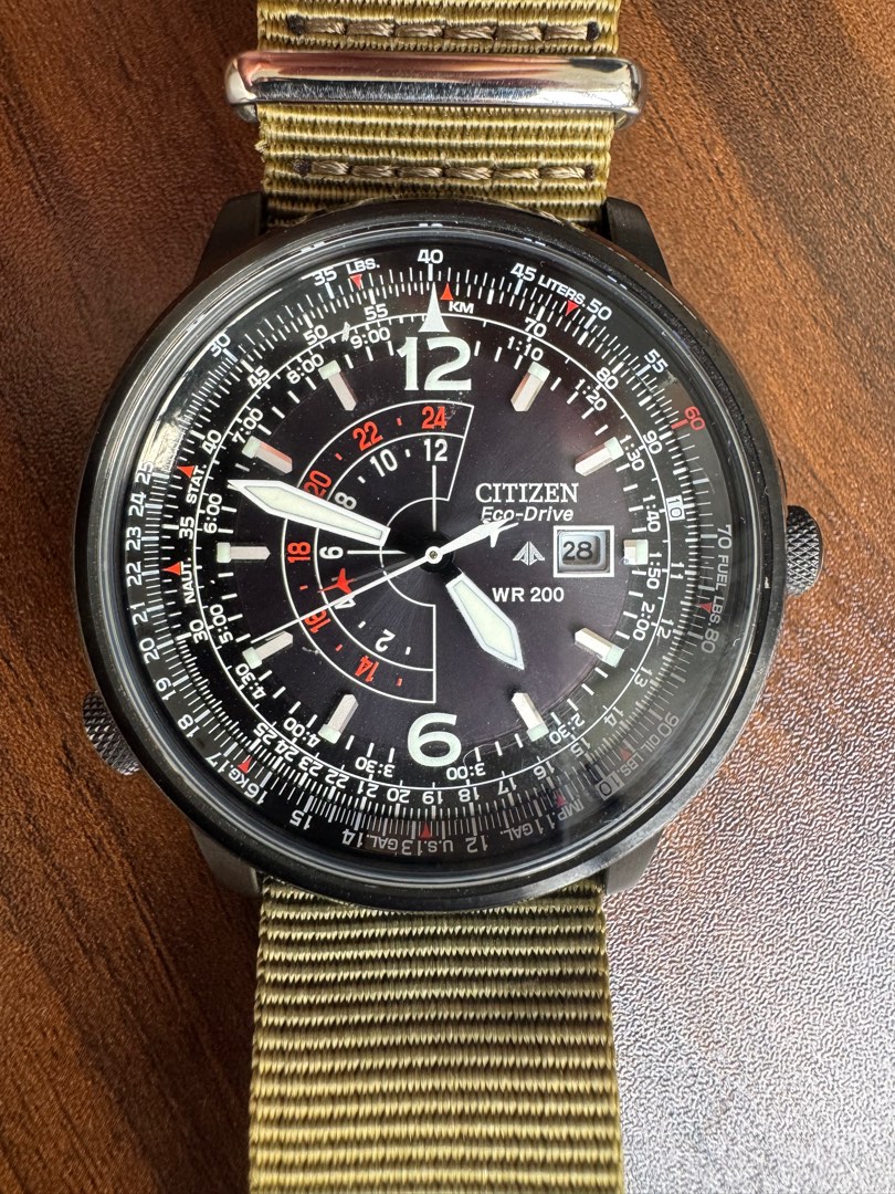 Citizen Eco Drive WR200 Pilot Watch nighthawk Men #39 s Fashion Watches