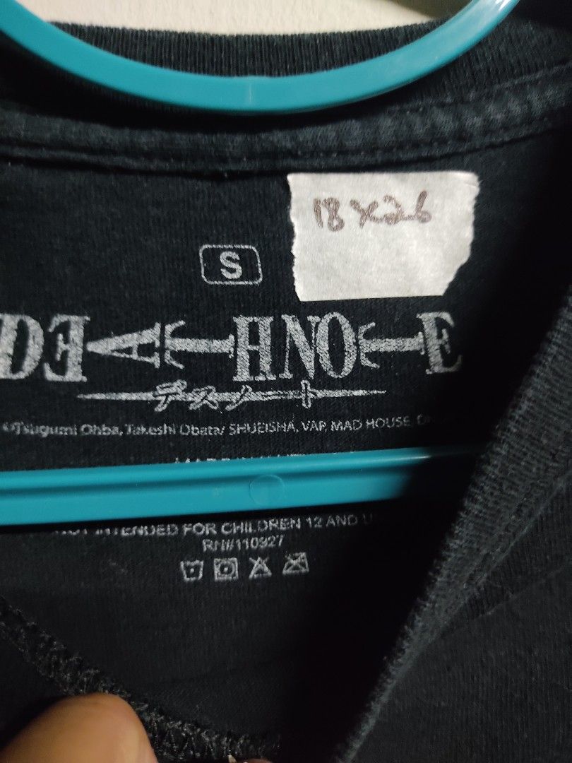 Death note (Category: Tshirts & Polo Shirts) located in Johor Bahru. Submitted by thrift_xiii (Listing ID 1400784102, Image 2). Description: condition cun.