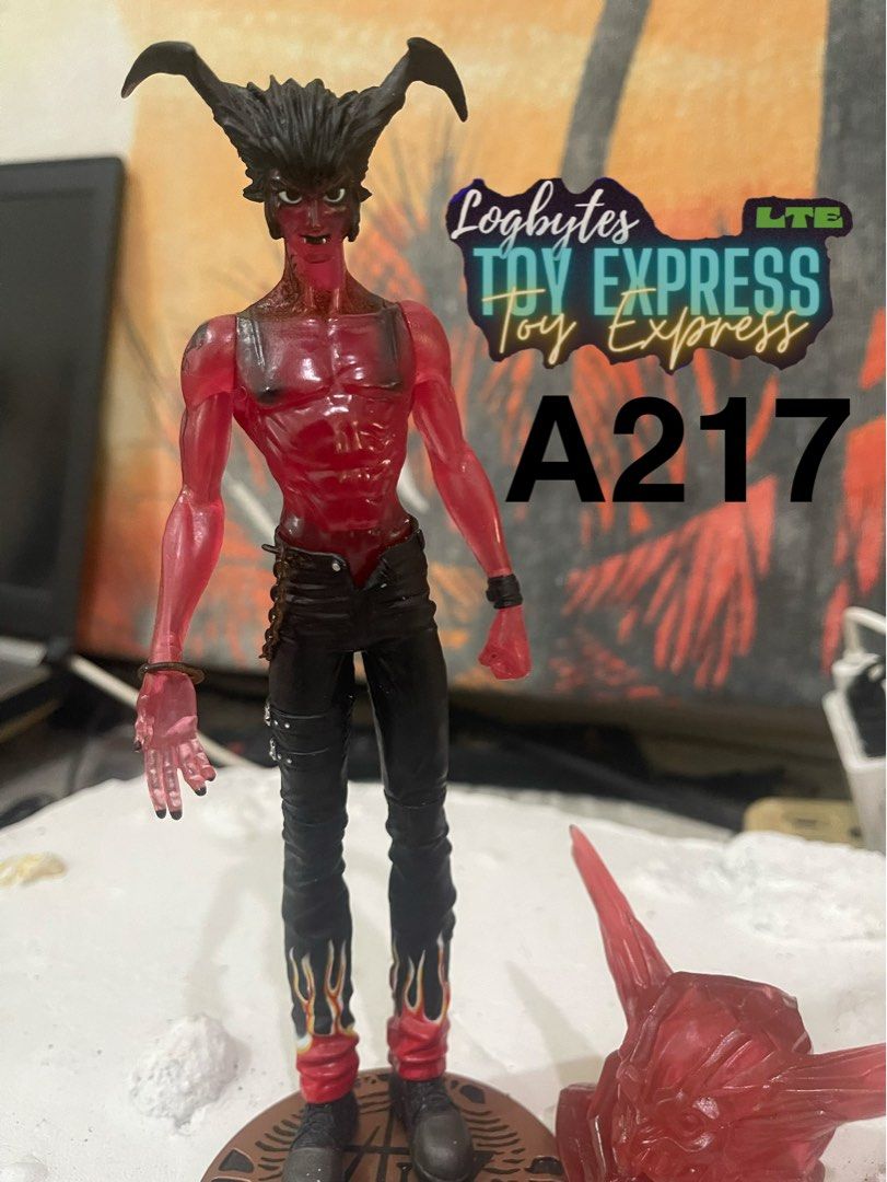 Devilman Tribal Fusion Akira (Category: Figurines & Statues) located in Subic. Submitted by logbytestoyexpress (Listing ID 1400843030, Image 2). Description: Devilman Tribal Fusion Akira Loose lang | walang broken parts | medyo kalawang ung chains sa pants (pwede irepaint) | complete ung alt heads na tatlo |no metal necklace Shipping of items via LBC CoP / JnT ₱100 Shipping deposit for J&T courier Shipping schedule: Friday and/or Saturday MoD: LB