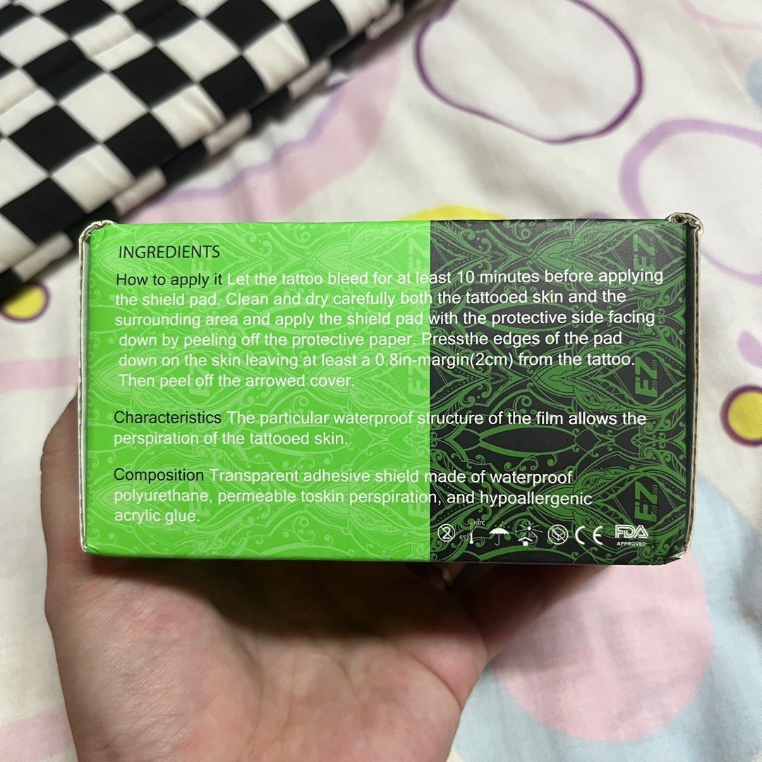 EZ DERM DEFENDER CLEAR ADHESIVE PROTECTIVE SHIELD (Category: Body Care) located in Quezon City. Submitted by nicscee (Listing ID 1400944599, Image 2). Description: EZ Derm Defender Tattoo Adhesive RFS: impulsive buys. Decided to buy since planning to use this for aftercare of my tattoos, but it’s too many pala hehe Protective Shield is specially designed to provide you the prompt recovery during the healing stage of tattoo wound. -Acting as the p