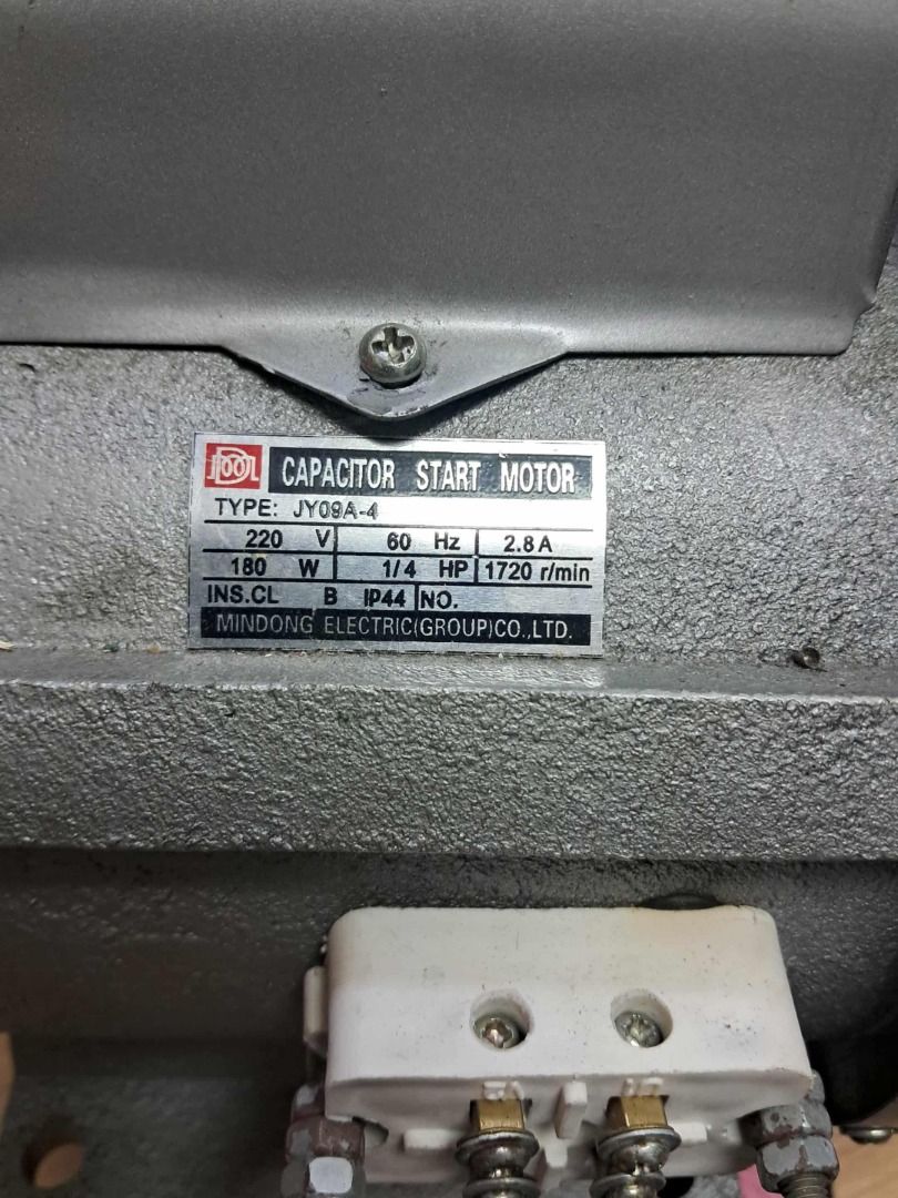 For sale motor 220V 1/4HP (Category: Industrial Equipment) located in Manila. Submitted by erwin4 (Listing ID 1400850004, Image 1). Description: - 220V 1/4HP motor - Capacitor start motor - Sturdy build - Good condition - Suitable for various applications Not tested. No warranty. .