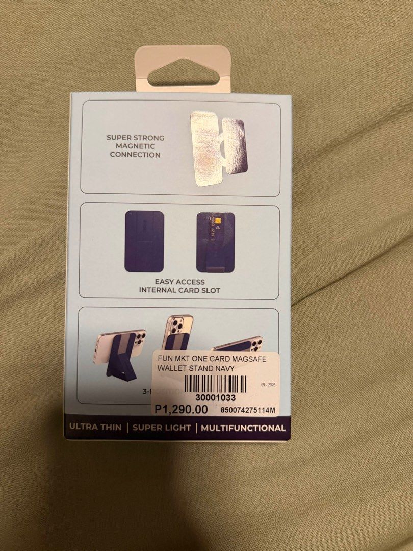 Function101 Card Holder + iPhone Stand (Category: Mounts & Holders) located in Marikina City. Submitted by leesterine (Listing ID 1400938584, Image 2). Description: Brand new, authentic, sealed RFS Extra.