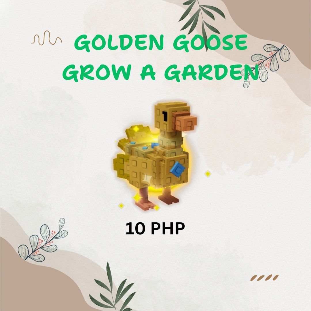 GROW A GARDEN GOLDEN GOOSE (Category: Others) located in Alfonso. Submitted by cosette__ (Listing ID 1387563349, Image 1). Description: for gcash payment only random kg and age.