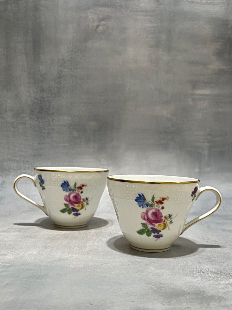 Hutschenreuther Germany Floral Teacup (Category: Coffee & Tea Tableware) located in Silang. Submitted by smallwarescollectibles (Listing ID 1400893621, Image 1). Description: Hutschenreuther Moritzburg Hutmori Coffee Cup 2 pc available P450 each or take all at P800 D:3.5” H:2.7” Both VGC.