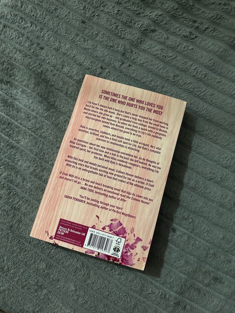 IT ENDS WITH US (Category: Storybooks) located in Paranaque City. Submitted by jamgb (Listing ID 1400880399, Image 2). Description: Premium copy super nice story ❌NO TO LOWBALL OFFER❌ 💵 Gcash Unionbank 🚚 Lalamove J&T (Shipment day: Saturday).