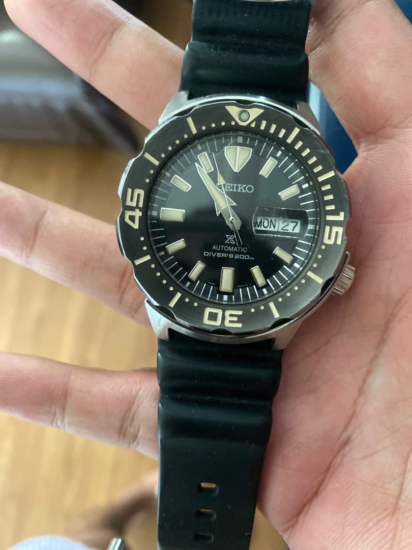 Jual Seiko Monster Diver SRPD27K1, Fesyen Pria, Jam Tangan di