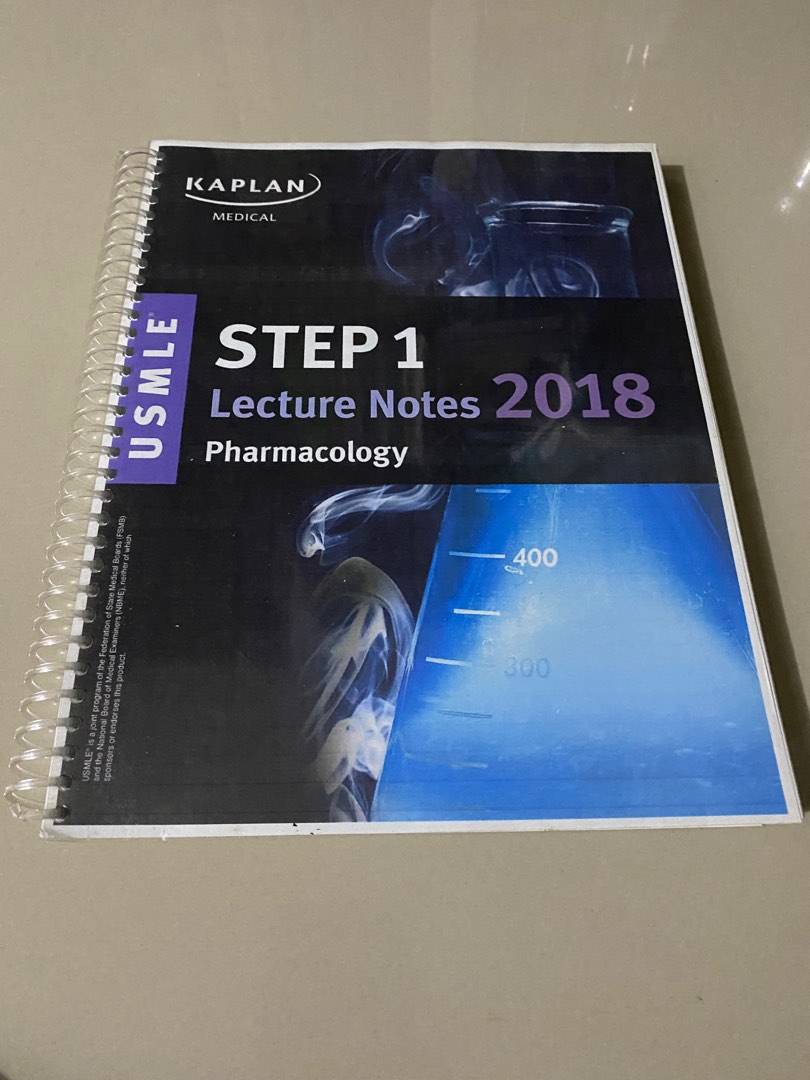 Kaplan USMLE Step 1 Lecture Notes 2018 - Pharmacology, Hobbies & Toys ...
