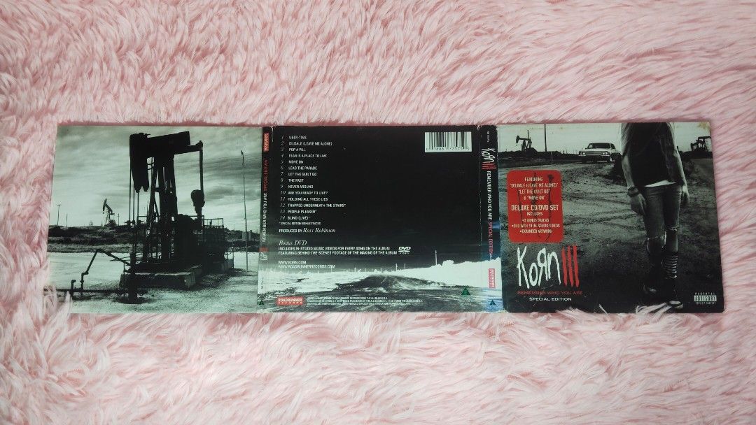 Korn III: Remember Who You Are CD (DVD only) (Category: CDs & DVDs) located in Quezon City. Submitted by ebonquin18 (Listing ID 1400918516, Image 1). Description: - Korn III: Remember Who You Are CD - Original packaging - Includes artwork and tracklist - Disc visible with Korn logo CONDITION: *All in very good/excellent condition (except for a few with issues, as mentioned) *No molds *Fully tested and play well on both sides *Cases are not graded