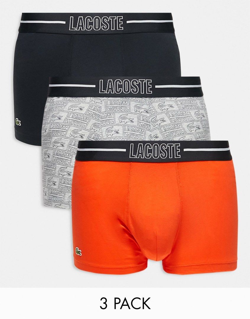Lacoste 3 Pack Cotton Stretch Trunks - Medium (Category: Underwear) located in Santa Rosa. Submitted by miqboutique (Listing ID 1400864455, Image 1). Description: 🐊 3 Pack Cotton Stretch Trunk Medium ₱2,000 + SF • Ready to ship • Guaranteed Original Fb page: Miq's Boutique.