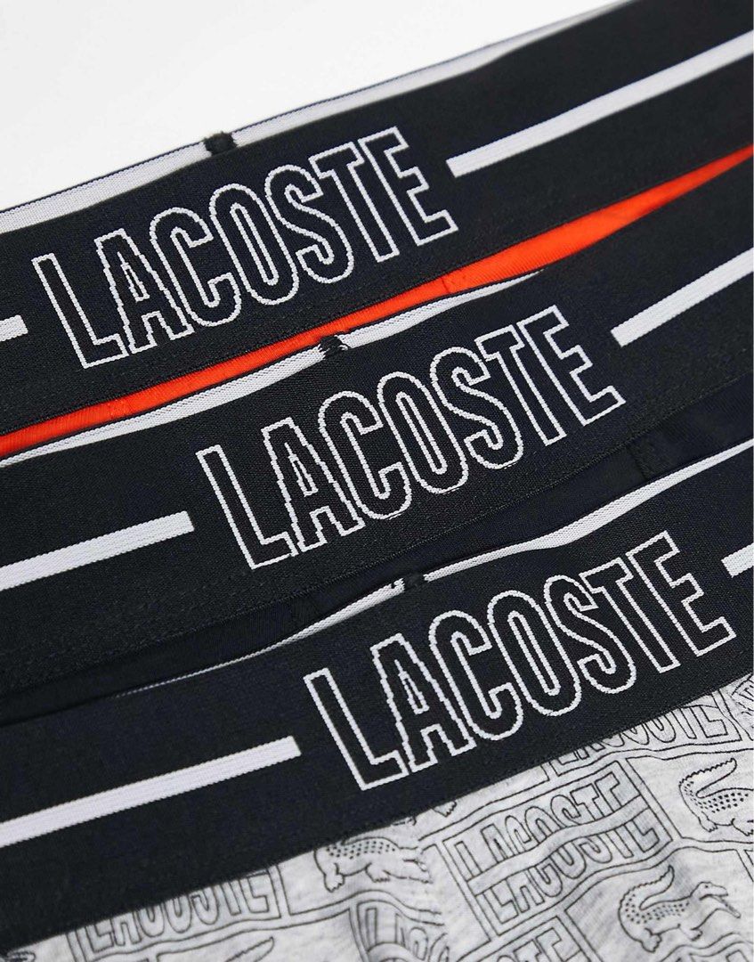 Lacoste 3 Pack Cotton Stretch Trunks - Medium (Category: Underwear) located in Santa Rosa. Submitted by miqboutique (Listing ID 1400864455, Image 2). Description: 🐊 3 Pack Cotton Stretch Trunk Medium ₱2,000 + SF • Ready to ship • Guaranteed Original Fb page: Miq's Boutique.