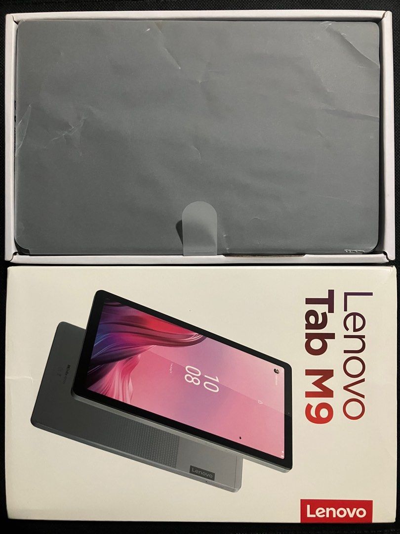 Lenovo Tab M9 Tablet (Category: Android) located in Quezon City. Submitted by kurosu09 (Listing ID 1400918186, Image 2). Description: *Processor: MediaTek Helio G80 (8C, 2x A75 @ 2GHz + 6x A55 @ 1.8GHz) *Memory: 3gb *Storage: 32gb *Expandable Memory: MicroSD card (up to 128gb, FAT32; 2tb, exFAT) *Display: 9” HD (1340x800) IPS 400 nits, Anti-fingerprint, Touch *Touchscreen: In-cell, 10-point Multi-touch *WLAN + Bluetooth: 11ac 1x1 + BT5.1 *WWAN: W