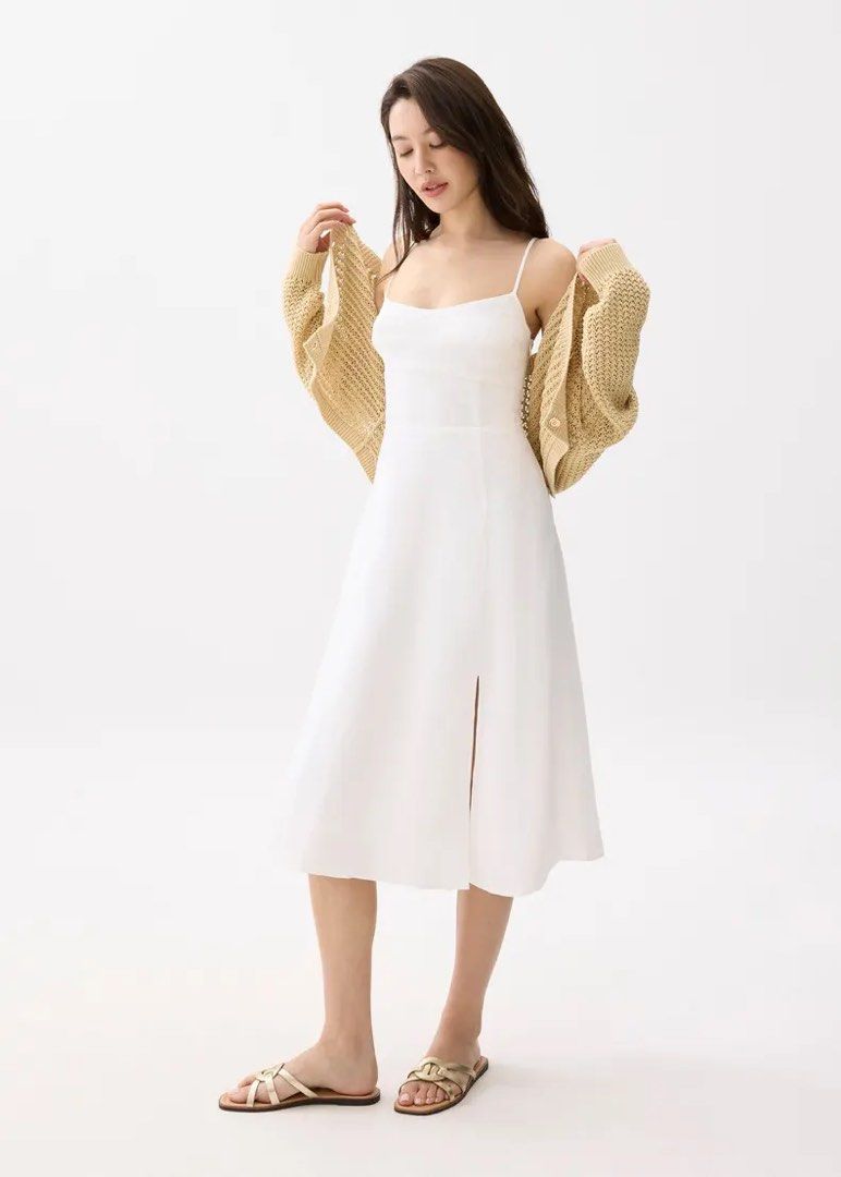 Love Bonito Emi Linen Fit & Flare Midi Dress, Women's Fashion, Dresses &  Sets, Dresses on Carousell