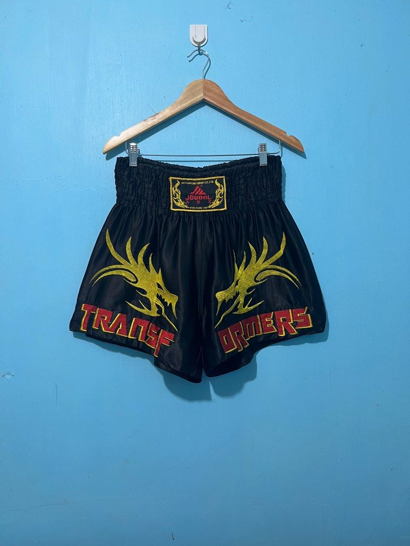 Muay thai Transformers Boxing Shorts unisex (Category: Shorts) located in Palayan City. Submitted by erae_lf (Listing ID 1400923631, Image 1). Description: Muay thai boxing shorts No issue Like new 10/10 color rate Quick dry fabric smooth to touch Embroidery design Size xxl on tag Waist 30-34” Length 15” Opening 15” Send me a message if interested Will provided additional details My location Palayan City Nueva Ecija .