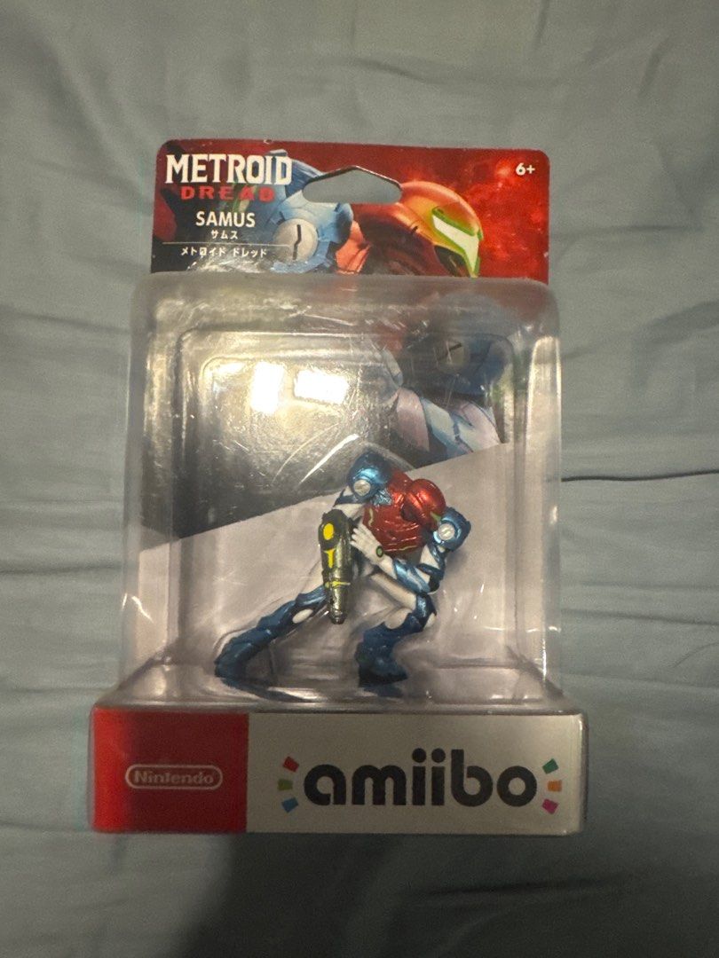 Nintendo Metroid Dread Samus amiibo (Category: Nintendo) located in Manila. Submitted by andr29951 (Listing ID 1400964845, Image 1). Description: - Samus amiibo from Metroid Dread. - Compatible with Nintendo Switch and Nintendo 3DS. - In Metroid Dread, use it to: - Refill energy once per day. - Get a bonus Energy Tank. - Packaging features Japanese text..
