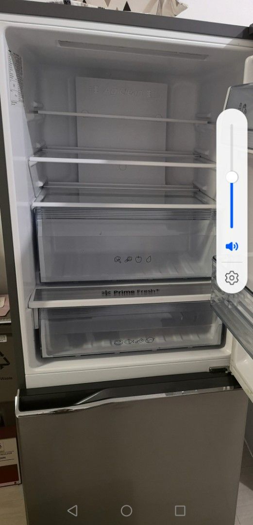 Panasonic French Door Refrigerator (Category: Refrigerators and Freezers) located in Muntinlupa City. Submitted by strlltsantos (Listing ID 1400780854, Image 3). Description: - Panasonic bottom freezer - inverter, no frost - 20k - Clean and Well-Maintained Interior - Multiple Shelves and Drawers for Organized Storage.