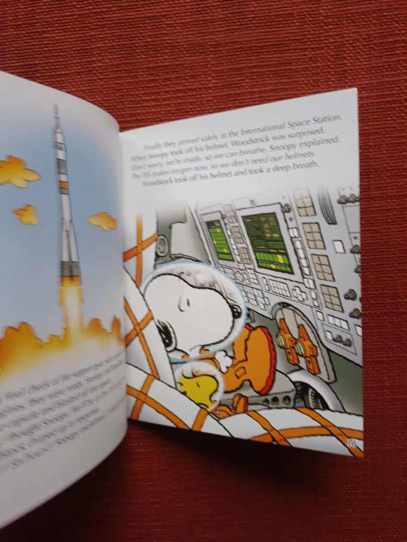 Peanuts Snoopy Blasts Off! (Category: Children's Books) located in Manila. Submitted by krishna_ayanami (Listing ID 1400919320, Image 2). Description: Book features Snoopy's space adventure. It is based on the comic strip Peanuts by Charles M. Schulz. The story is by Jason Cooper, and the art is by Tom Brannon. It is part of the Peanuts Space Adventures series and was a Happy Meal reader. The book is about Snoopy's mission to the International Sp