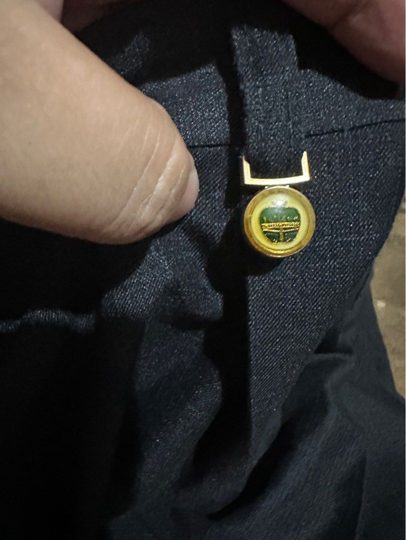 Plus size High Quality Dark Blue Men's Trousers/Slacks/ Pants (Category: Trousers) located in Pasay City. Submitted by mgalv (Listing ID 1400828601, Image 2). Description: - No discoloration - No holes or missing buttons - No other issues Code: K2B5.