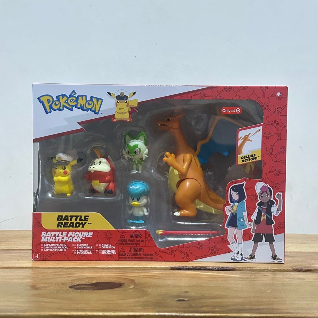 Pokemon Battle Ready Multi-Pack (Target Exclusive) (Category: Card Packs) located in Quezon City. Submitted by zelmanuel (Listing ID 1400779912, Image 1). Description: TARGET EXCLUSIVE: Sealed and brand new - captain pikachu - charizard - fuecoco - quaxly - sprigatito Meet up: SM North, Fishermall Q Ave, Walter Mart Munoz, Trinoma, Vertis, Centris, West Ave Pickup loc: West Ave..