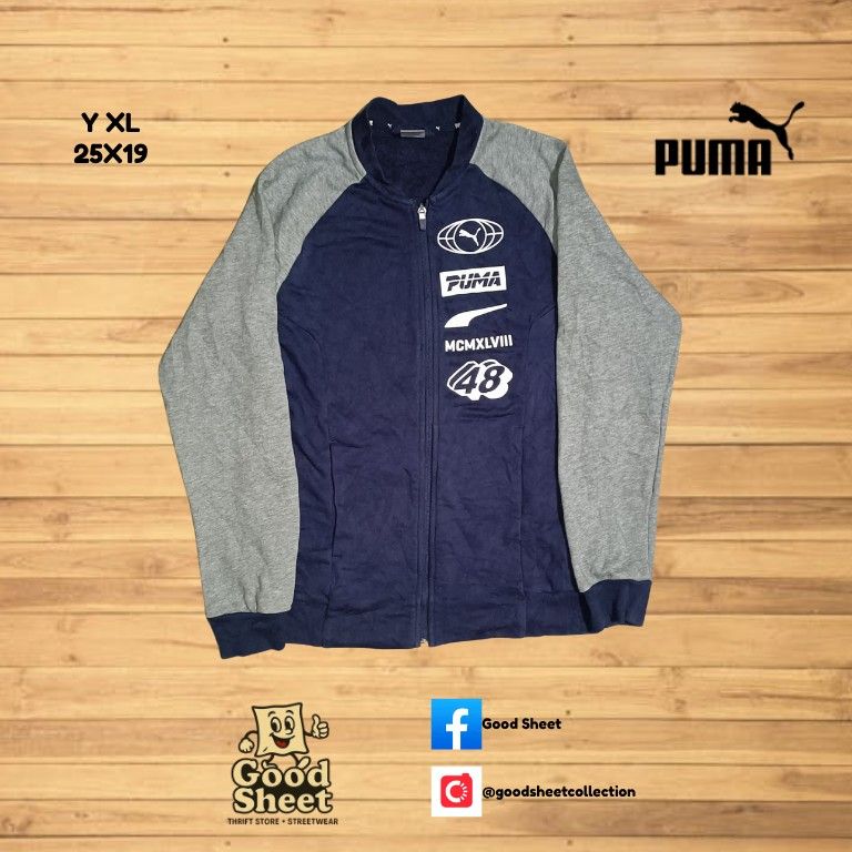PUMA BOMBER TYPE ZIP UP JACKET (Category: Coats, Jackets and Outerwear) located in Lucban. Submitted by goodsheetcollection (Listing ID 1400833937, Image 1). Description: excellent condition details indicated in photo visit shop for more items like this pm for more info.