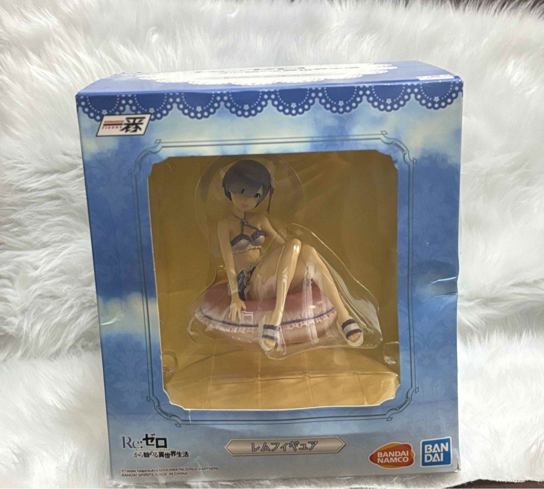 Re:Zero Ichibansho Rem Figure (Category: Figurines & Statues) located in Paranaque City. Submitted by wolf5037 (Listing ID 1400918861, Image 1). Description: - Rem swimsuit figure from Re:Zero - Manufactured by Bandai Namco - In original packaging, MIB.