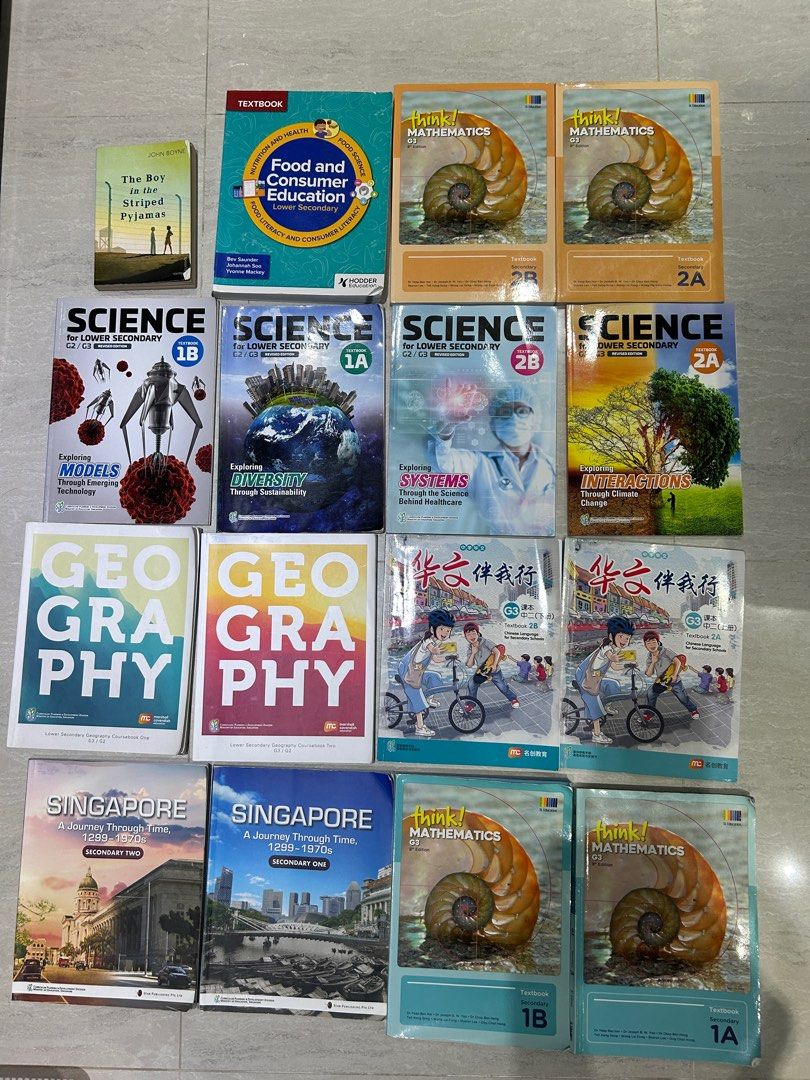 Science/math Geography Secondary School Textbooks - Science, Math, Geography, etc., Hobbies ...