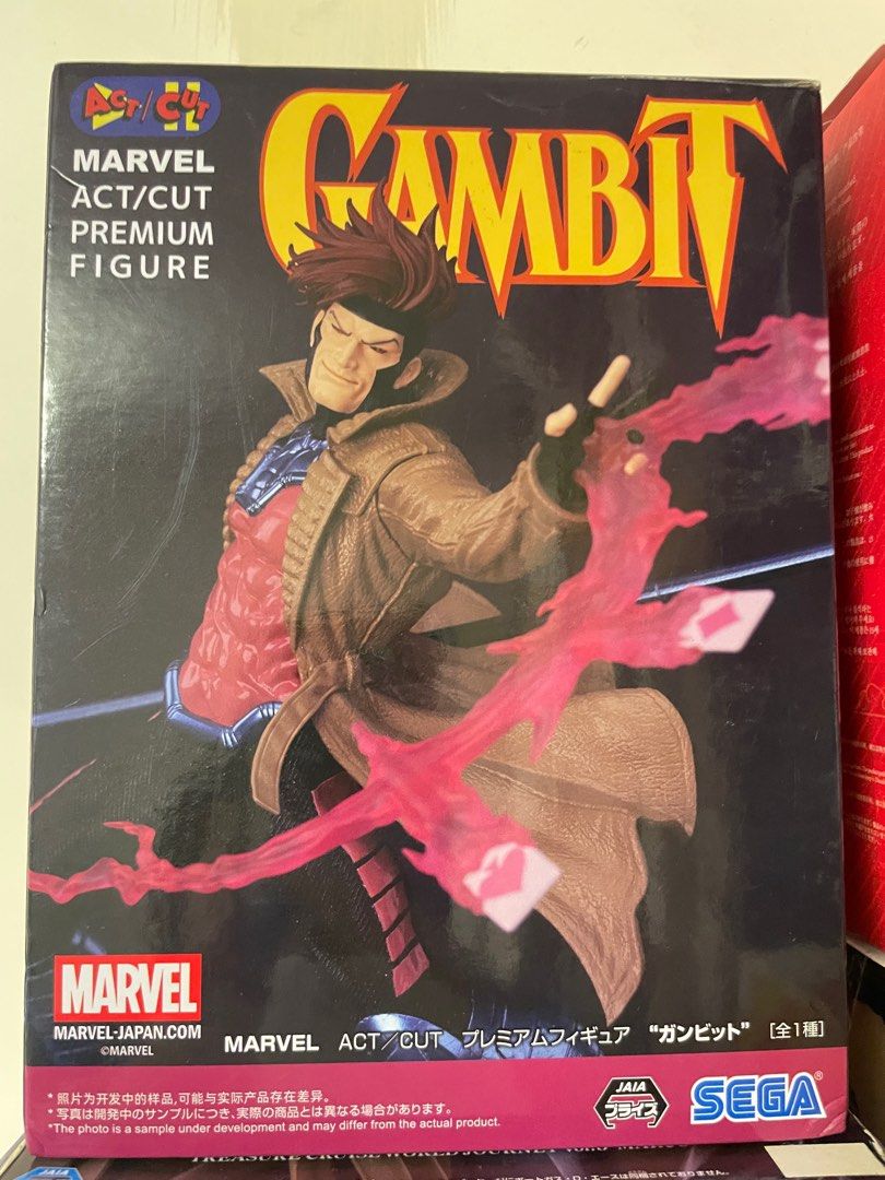 MARVEL Gambit ACT/CUT Premium Figure SEGA from Japan Sealed NEW