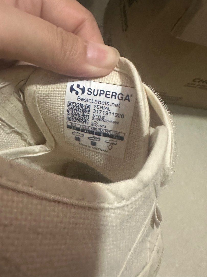 Superga Sneakers in Size EU 36 (Category: Sneakers) located in Quezon City. Submitted by s.c.chan (Listing ID 1400827758, Image 3). Description: Used 2-3x but left in the closet over the years so needs cleaning Rfs: too small for me.