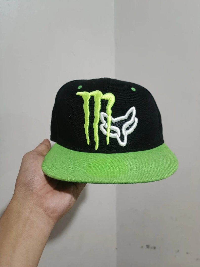 Topi Fox Racing Topi monster energy x fox Redbull, Fesyen Pria, Aksesoris, Topi di ...