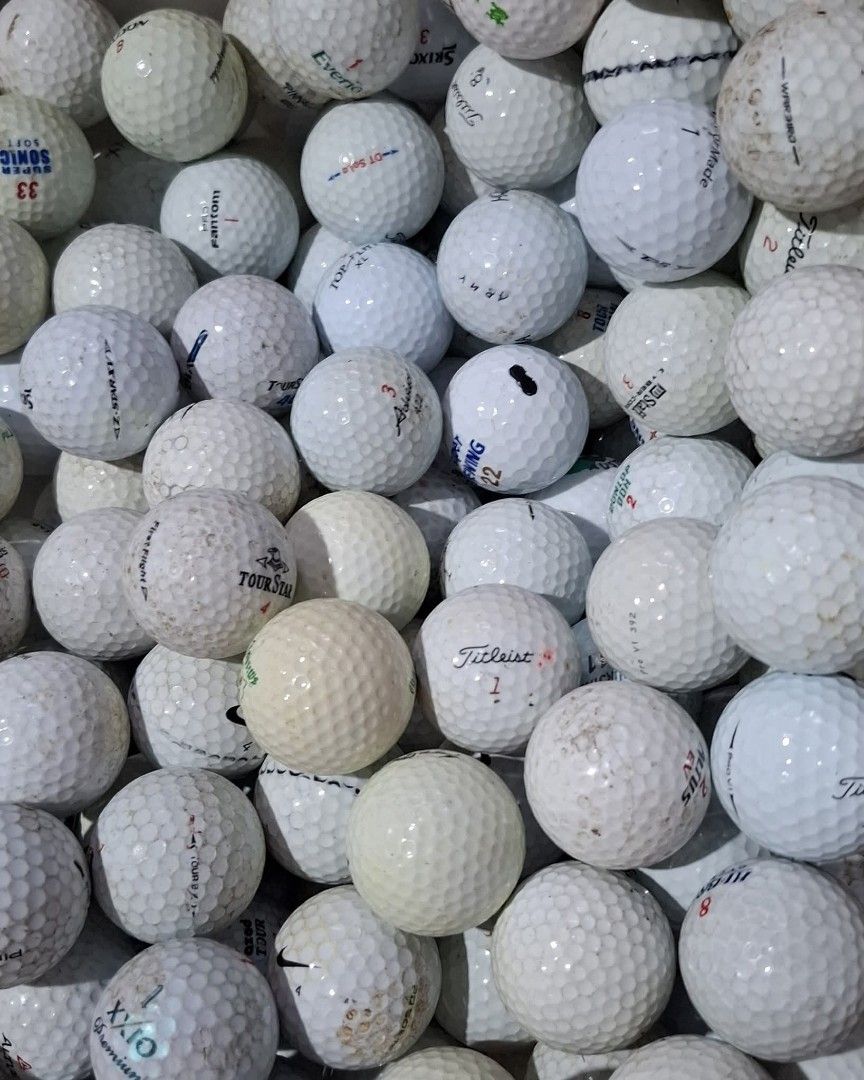 Used Golf Balls - Assorted Brands (Category: Golf) located in Quezon City. Submitted by vanessaqu83110 (Listing ID 1400780529, Image 3). Description: - Assorted used golf balls - Brands include Nike, Titleist, Srixon, etc. - May have markings or wear -slight discoloration - Perfect for practice or casual play - Sold as a bulk lot -minimum 50pcs .