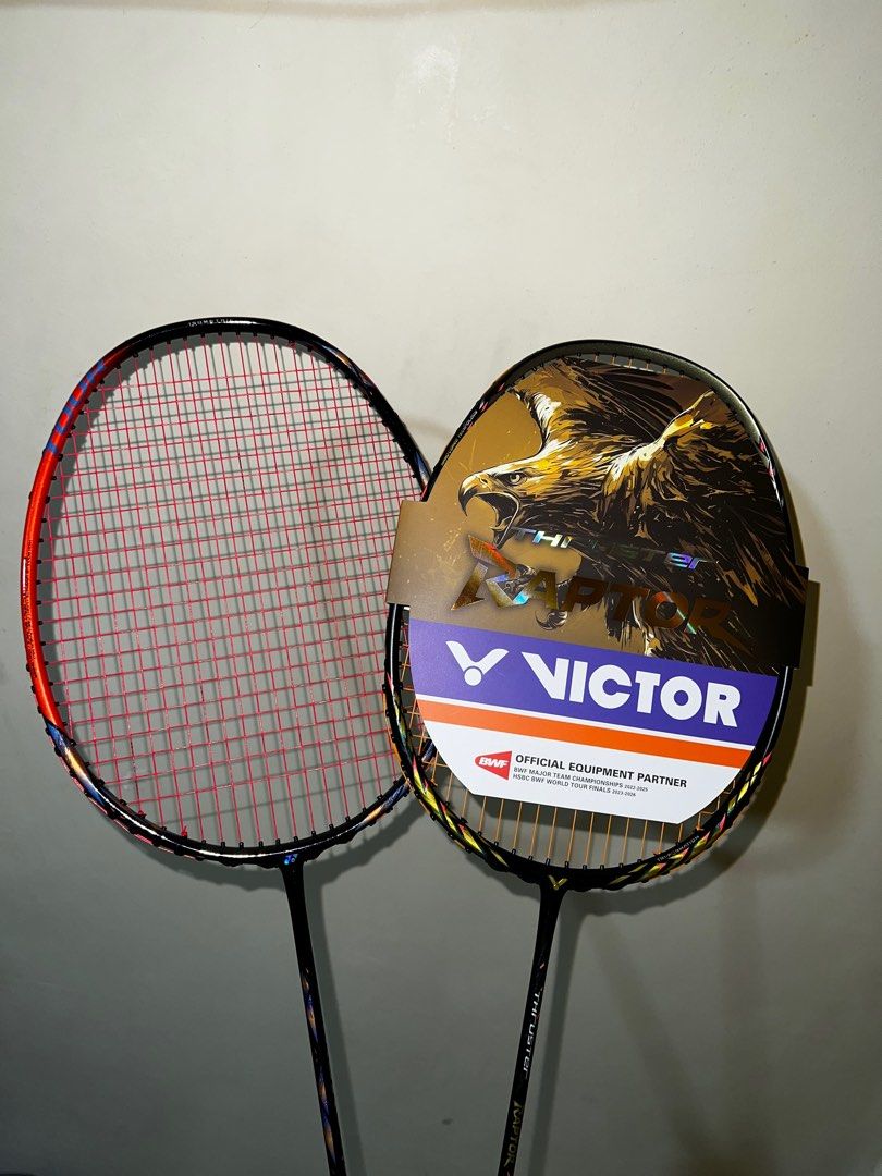 Victor Racket Raptor Yonex Astrox 77 Tour & Victor Thruster Raptor, Sports Equipment, Sports ...