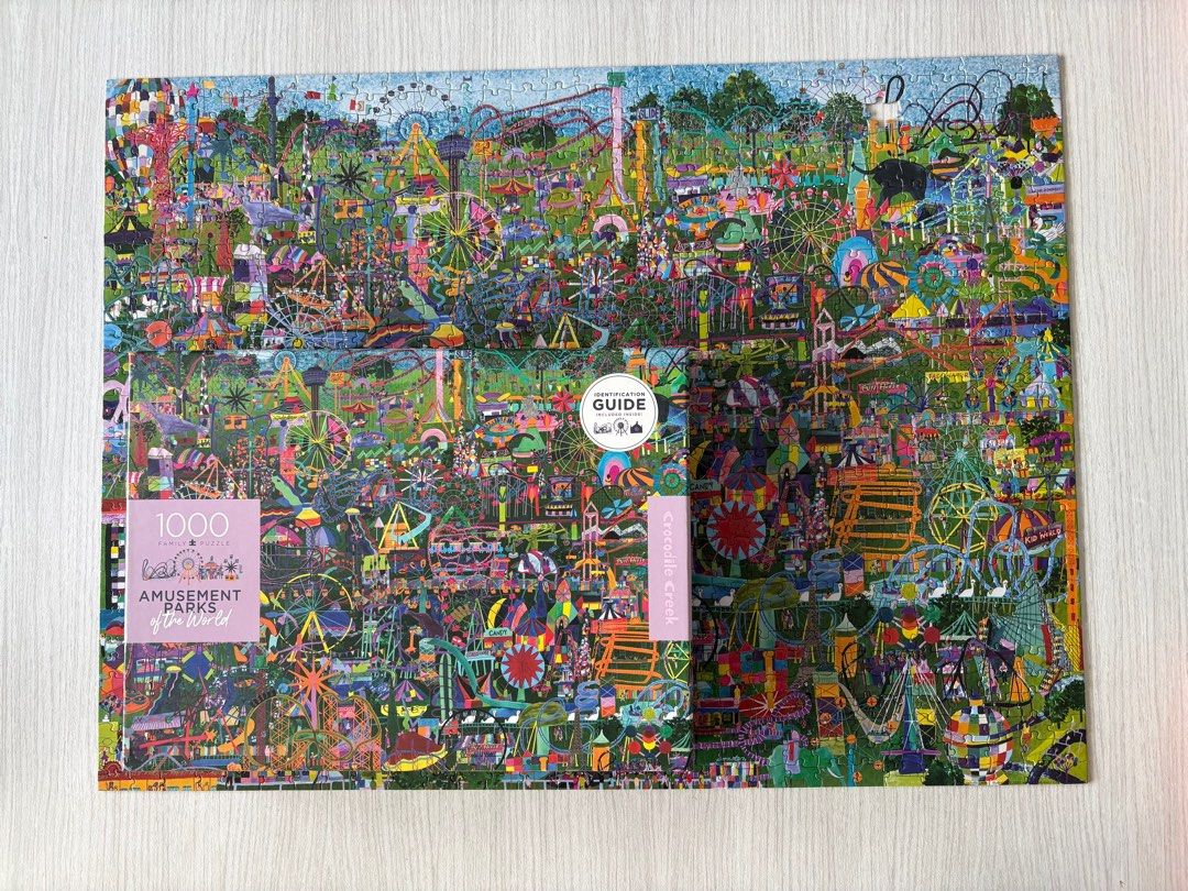 1000 Piece Amusement Parks of the World Puzzle Crocodile Creek