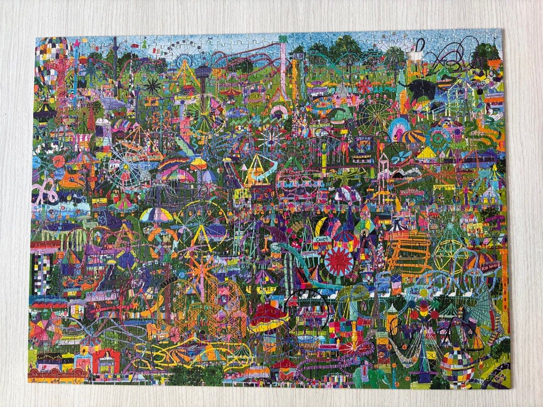 1000 Piece Amusement Parks of the World Puzzle Crocodile Creek