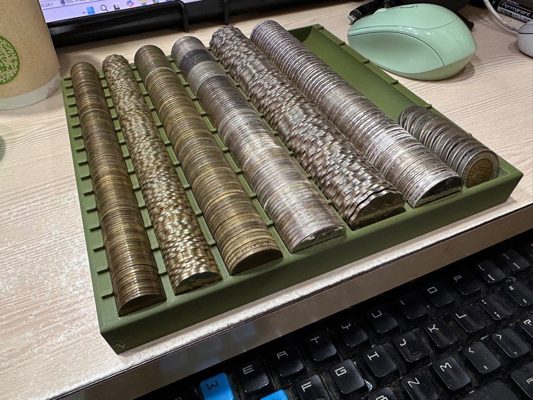 3D 列印硬幣收納盒, 興趣及遊戲, 玩具& 遊戲類- Carousell