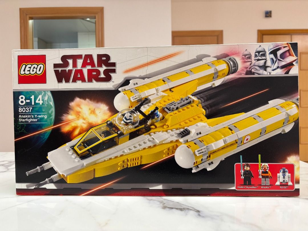全新 LEGO 8037 Star Wars Anakin's Y-wing Starfighter™ 星際戰機, 興趣及遊戲, 玩具 ...