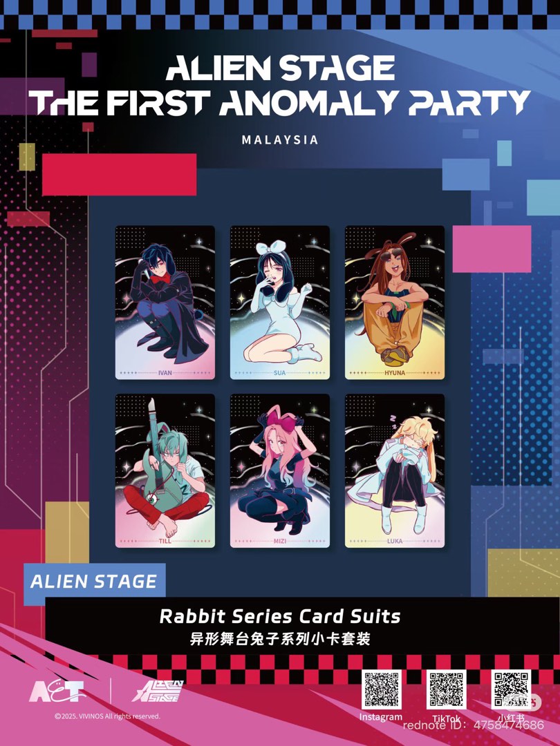 Alien Stage Rabbit Series Card Suits, Hobbies & Toys, Art & Prints on ...
