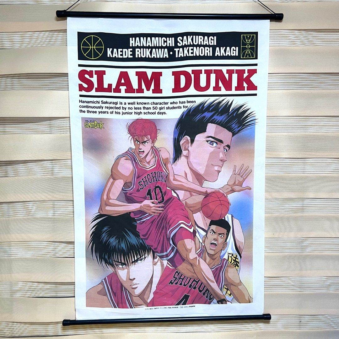 Banpresto Slam Dunk Wall Scroll Cloth Tapestry 60x90cm - Php 750 (Category: Wall Decor) located in Davao. Submitted by pandorastoybox (Listing ID 1401132258, Image 1). Description: Banpresto Slam Dunk Wall Scroll Cloth Tapestry 60x90cm - Php 750 .