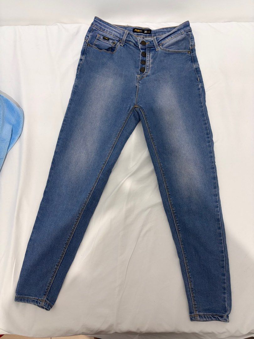 Branded High-Waisted Denim Jeans (Category: Jeans) located in Batangas. Submitted by hanni.2 (Listing ID 1394905691, Image 3). Description: 🌸UNIQLO Wide leg pants (altered waist) - 399 size 27in 🌸ONLY JEANS BRAND straight leg pants - 299 size 27-28in 🌸FUBU Soft denim - 99 size 27-29in 🌸 Can do meet up / ship via Jnt Express or LBC 🌸 Buyer will shoulder SF❗ 🌸 No issues 🌸 Please manage your expectations 🌸 NO RETURN AND REFUND❗ 🌸 RFS : Need