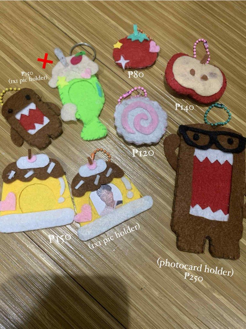 Felt Keychains (Handmade) / Commissions! (Category: Handmade Craft) located in Manila. Submitted by memoryspaceofsy (Listing ID 1401153243, Image 1). Description: ★Handmade felt keychains featuring various designs. Available designs include Domo, Kitty, Adventure Time characters, and more. Some keychains are designed as photocard holders or picture holders. Prices vary depending on the design. Please inquire for specific designs and pricing. ★gca