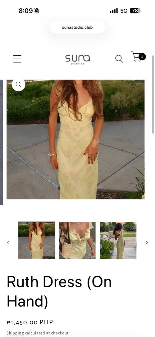 Floral Yellow Dress (Category: Dresses) located in Bocaue. Submitted by nyotcha (Listing ID 1400971742, Image 3). Description: Bought for ₱1450 + Shipping No issues at all. Used only ONCE. Can send more pictures if interested..