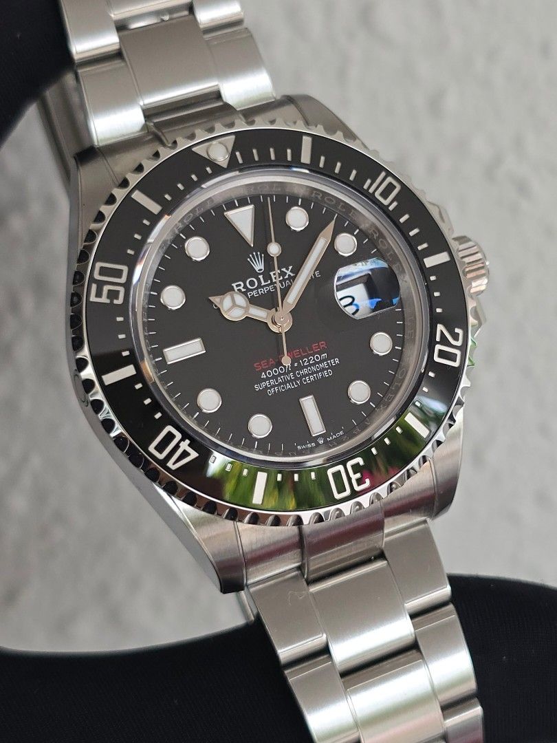 MAY 2023 ROLEX OYSTER SEA DWELLER SD 43 “RED” 126600 126600-0002 SUBMARINER (Category: Watches) located in Singapore. Submitted by rollieinthedeep (Listing ID 1401030019, Image 3). Description: >SELF-OWNED LANDED HOME BOUTIQUE with MORE THAN 1000 Genuine real person reviews on Carousell! ⭐⭐⭐⭐⭐ >>AUTHENTICITY GUARANTEE CERTIFIED PROFESSIONAL SELLER BY CAROUSELL!✅ BUY with peace of mind today! >>>PRICE FIRM (NON NEGO) LOWEST PRICE GUARANTEE @ POINT