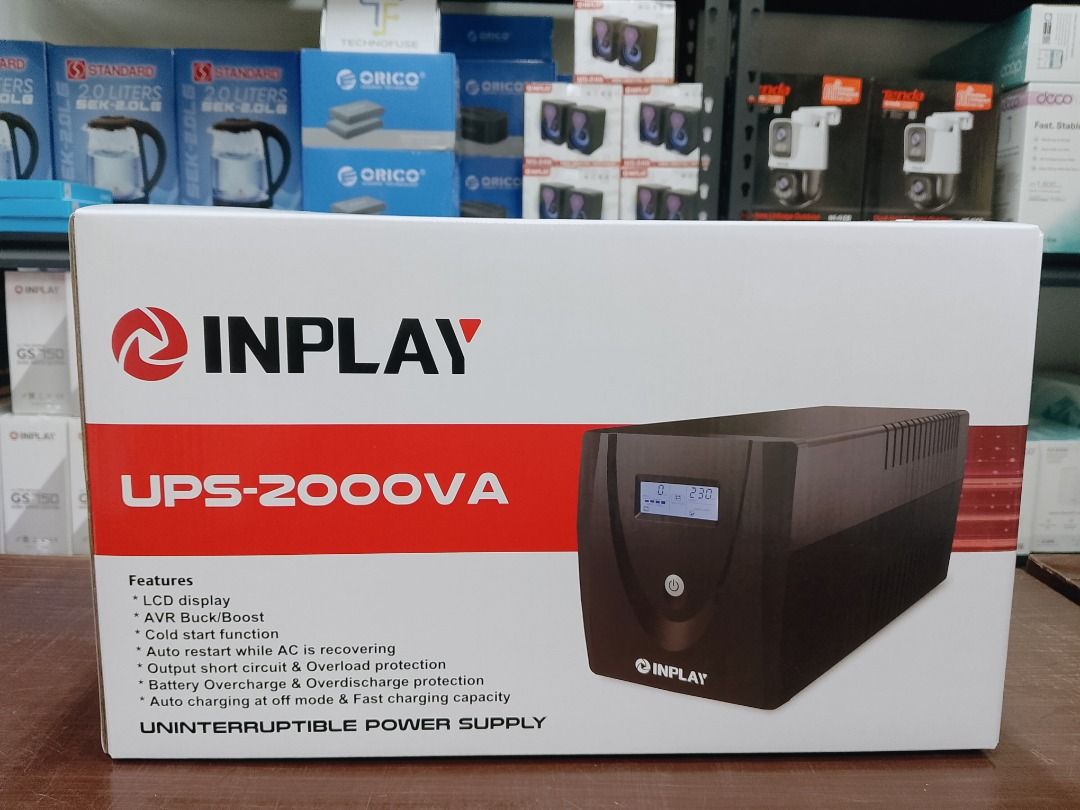 Inplay UPS 2000VA LCD Display (Category: Computer Parts) located in Pasig City. Submitted by technofuseofficial (Listing ID 1401049528, Image 1). Description: Inplay UPS 2000VA LCD Display Brand New and Original Items Store Location: 4F Unit 402, 604 Shaw Boulevard, Barangay Kapitolyo, Pasig City Same Day Delivery: - Lalamove delivery within Metro Manila - For walk-ins: Always PM first for item availability - We are also open for night time deliv